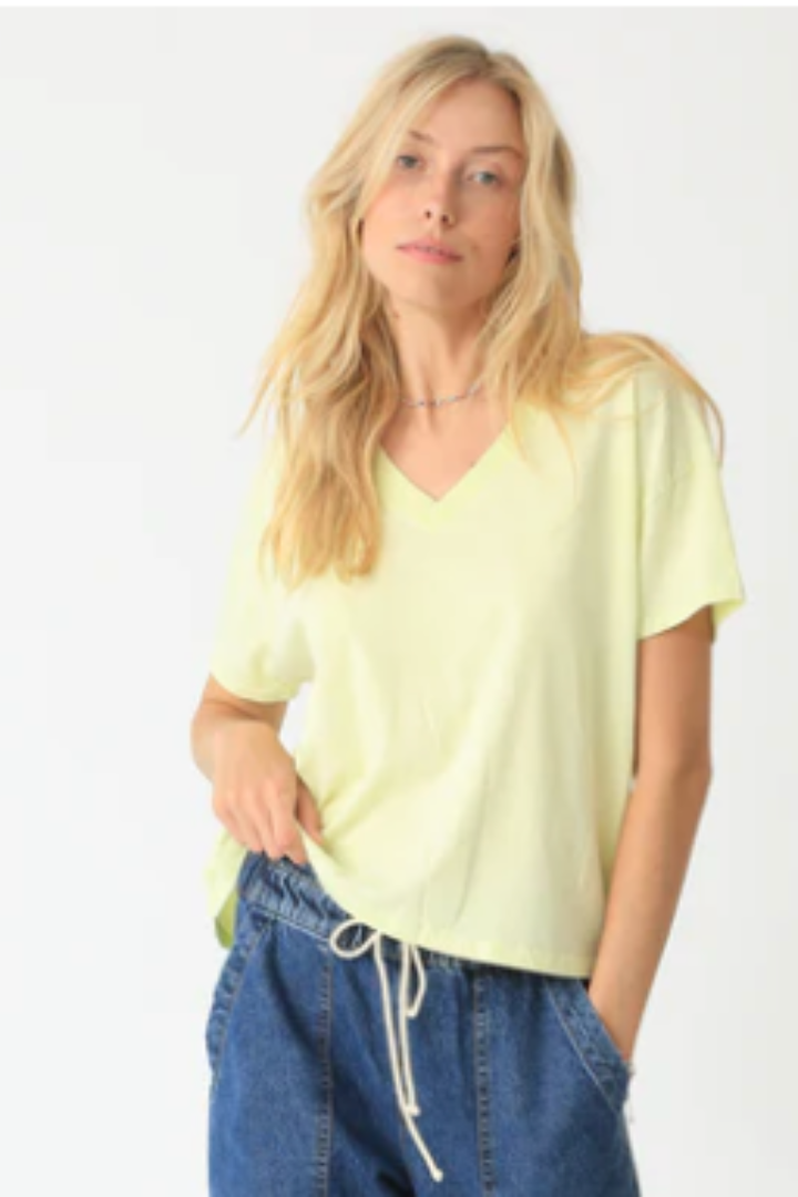 ELECTRIC & ROSE WOMENS CHASE V-NECK TEE