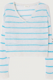 AMERICAN VINTAGE WOMENS STRIPED CASHMERE SWEATER