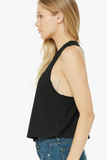 BRIGHTER DYES BELLA & CANVAS WOMENS CROPPED T BACK STELLAR TANK